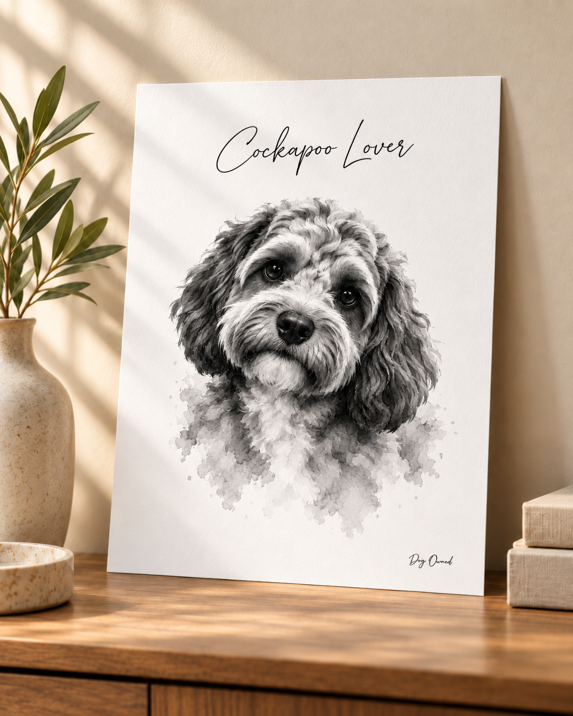 Dog Breed Watercolour Art Print A4