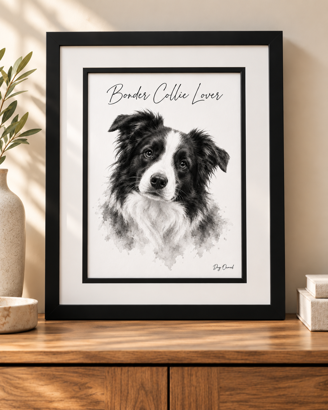 Dog Breed Watercolour Art Print A4