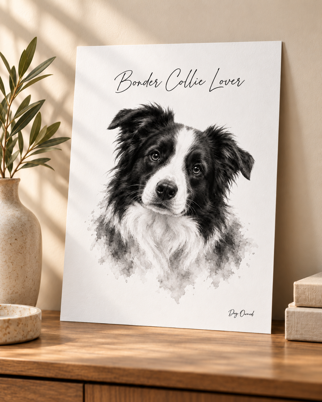 Dog Breed Watercolour Art Print A4