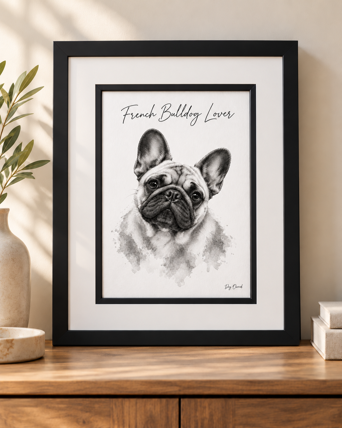 Dog Breed Watercolour Art Print A4