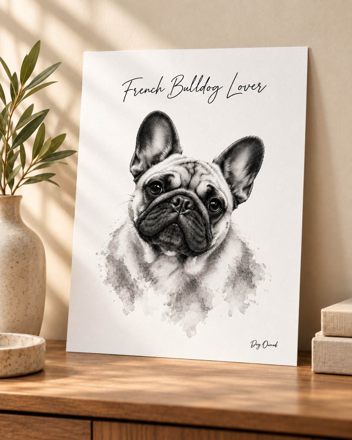 Dog Breed Watercolour Art Print A4