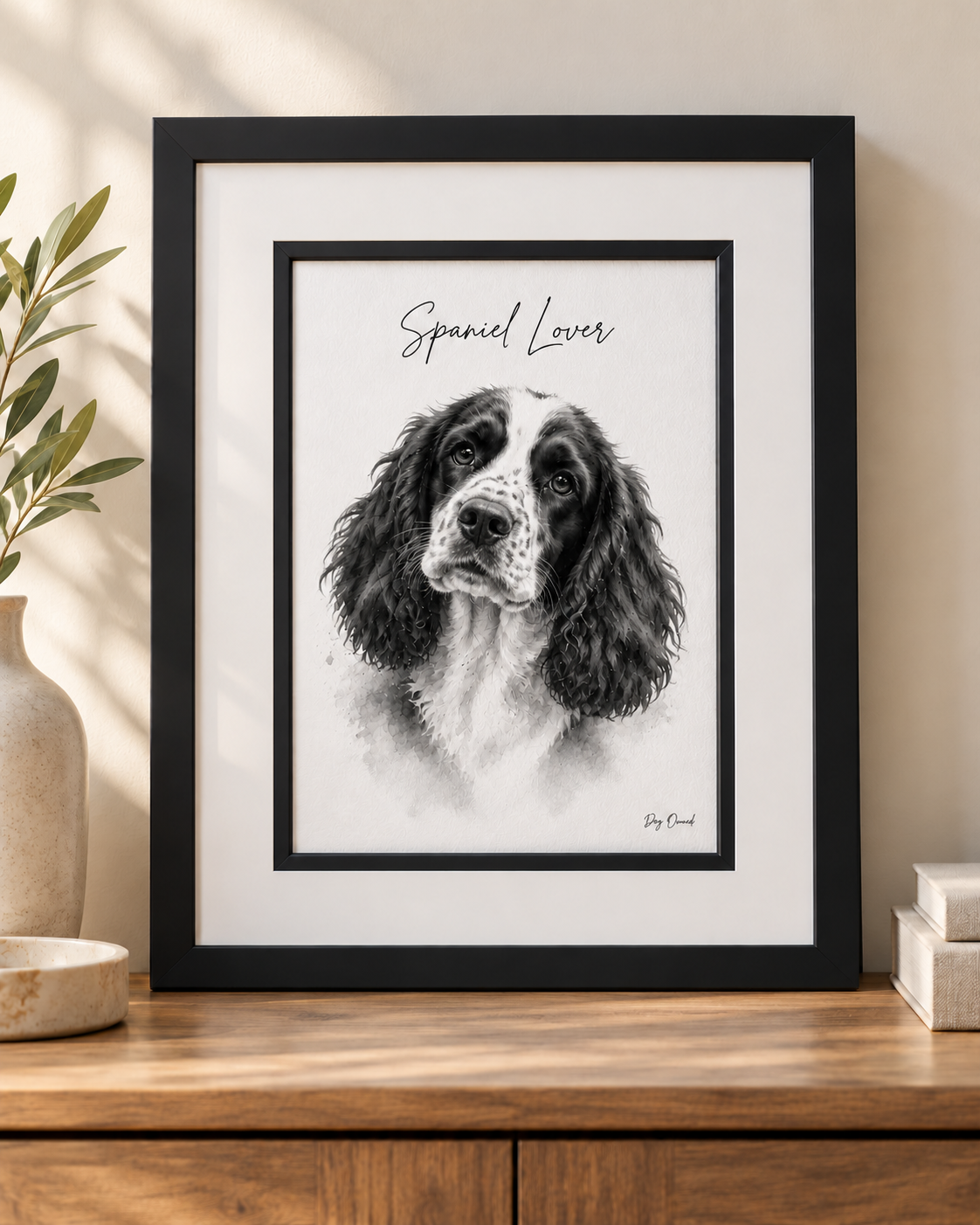 Dog Breed Watercolour Art Print A4